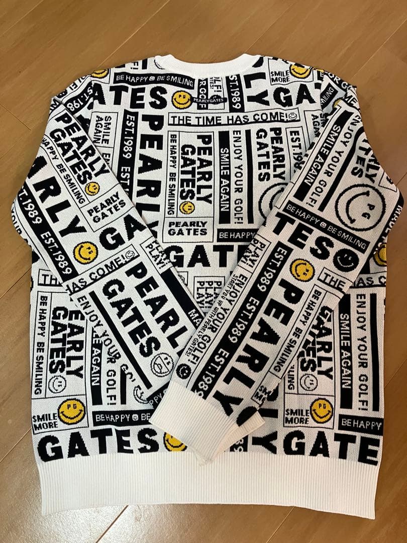 PEARLY GATES ロゴプリントセーター サイズ1