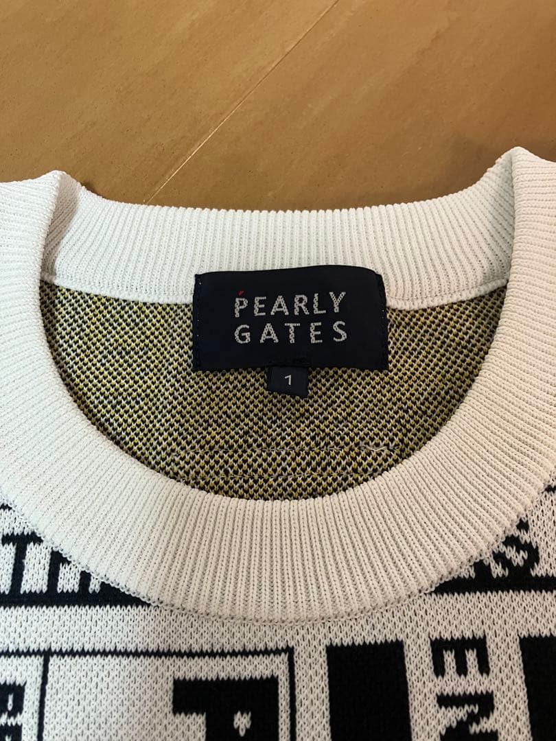 PEARLY GATES ロゴプリントセーター サイズ1