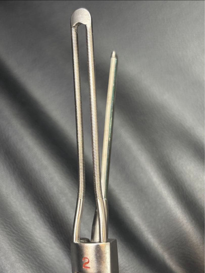 ニチリ　ワンタッチ2ミリセラミック丸アイロン\日理　理容アイロン/レンツアイロン