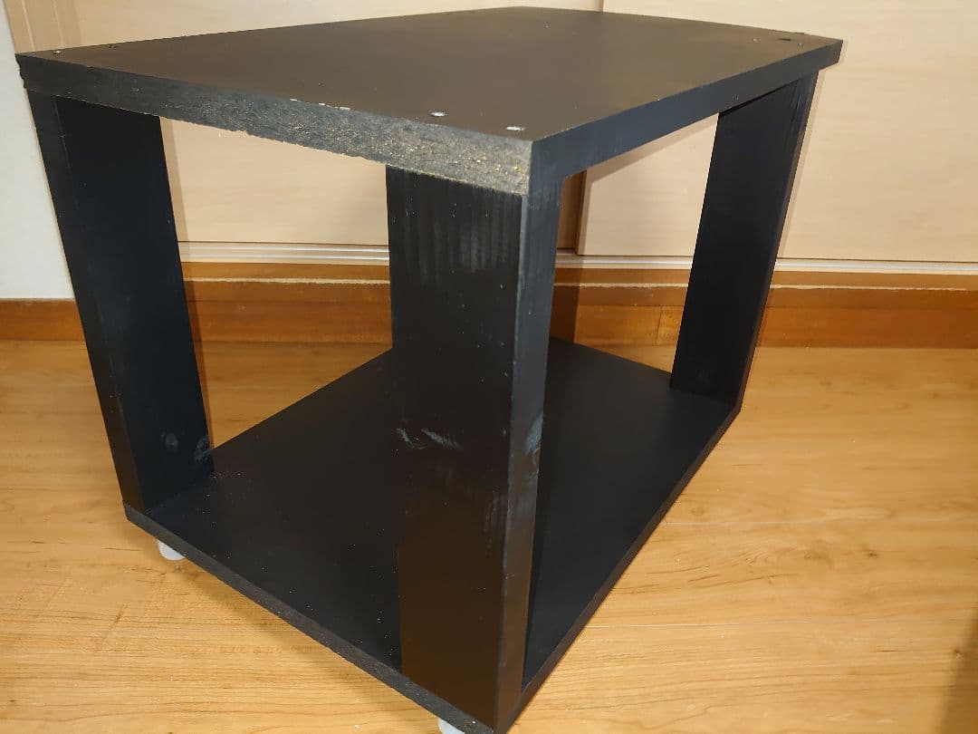 【移動に便利なキャスター付シンプルスタンド㉖】パチスロ実機1台用の置く台・黒色