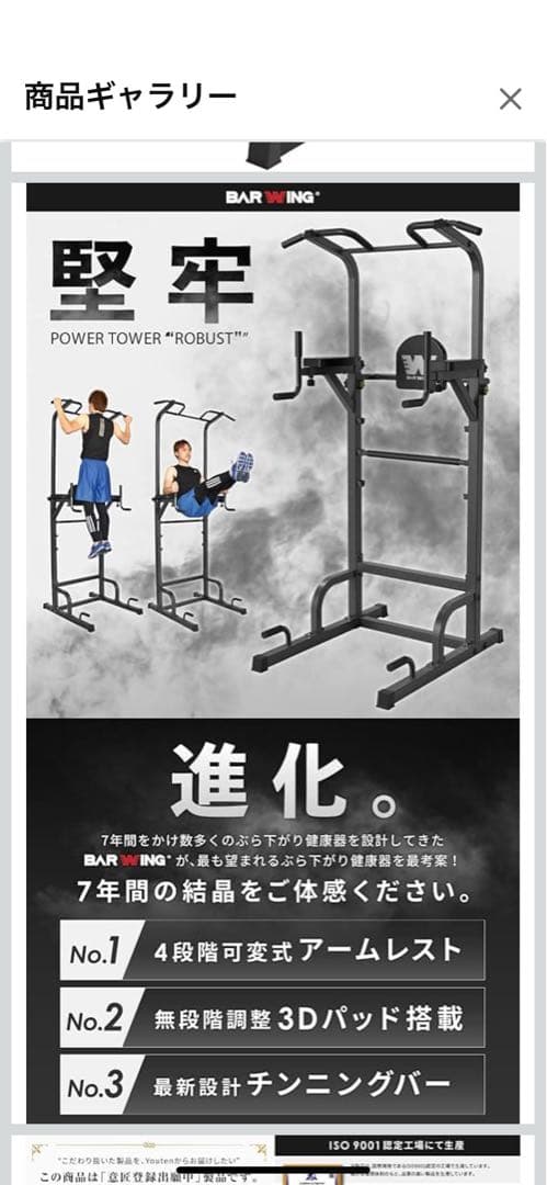 BARWING(バーウィング) ぶら下がり健康器