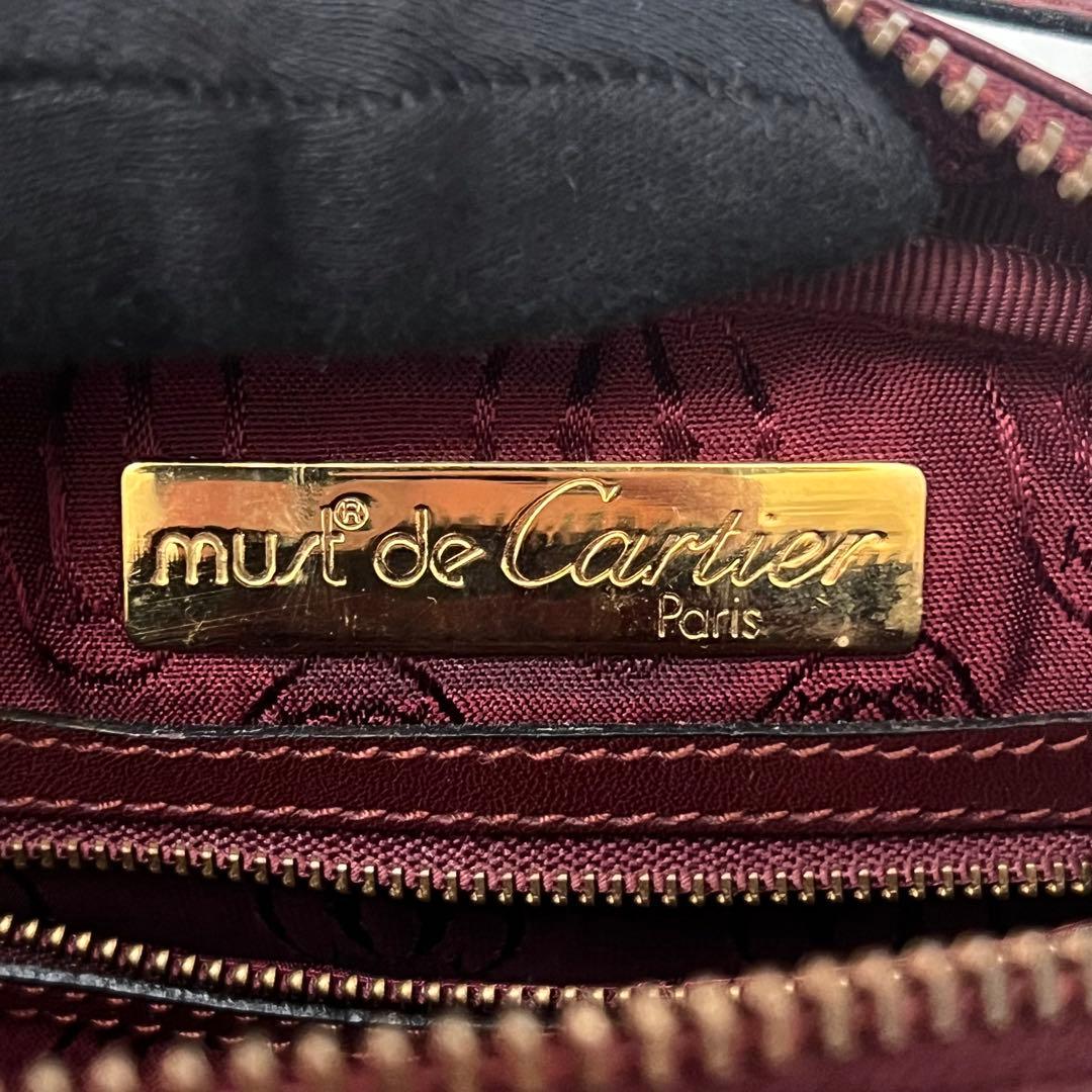 ◇Gカード付き激レア美品◇カルティエ　マストライン　ミニショルダーバッグ