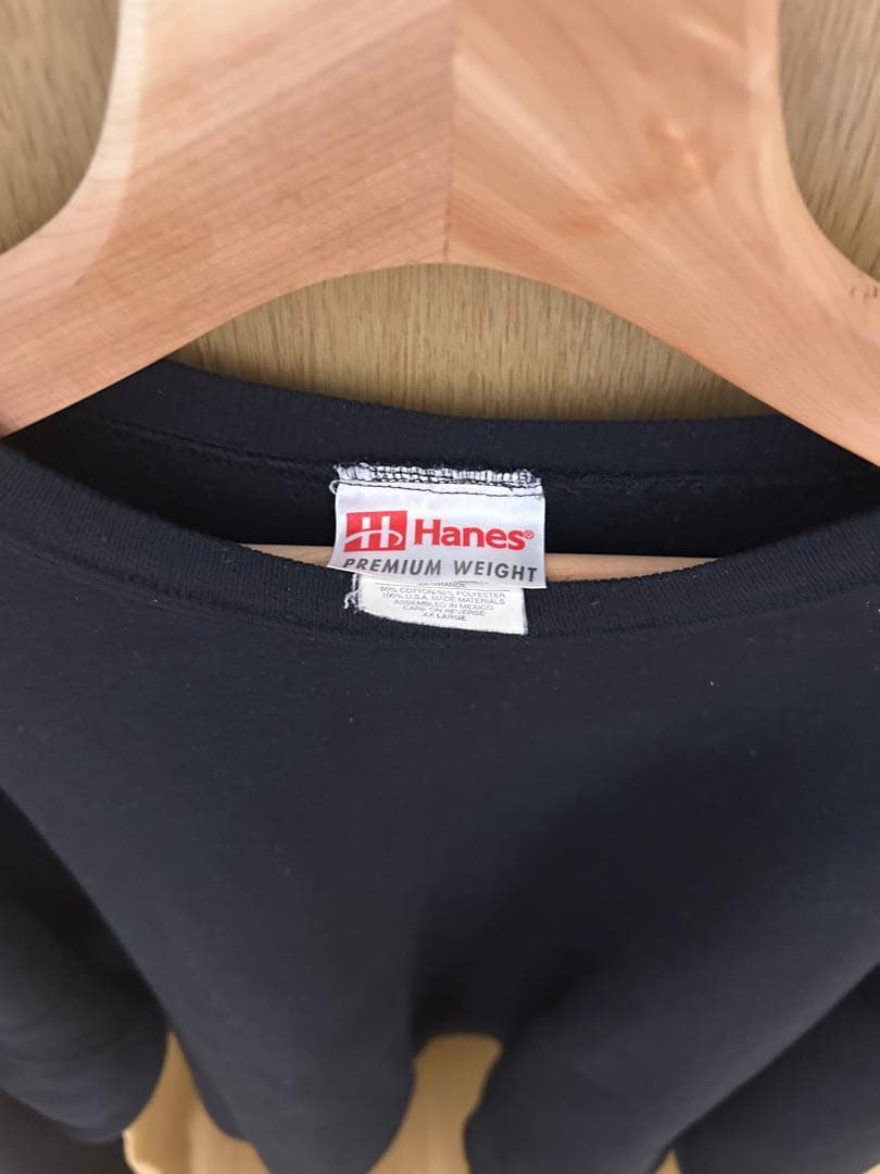 Hanes プレミアムウェイト スウェット ブラック