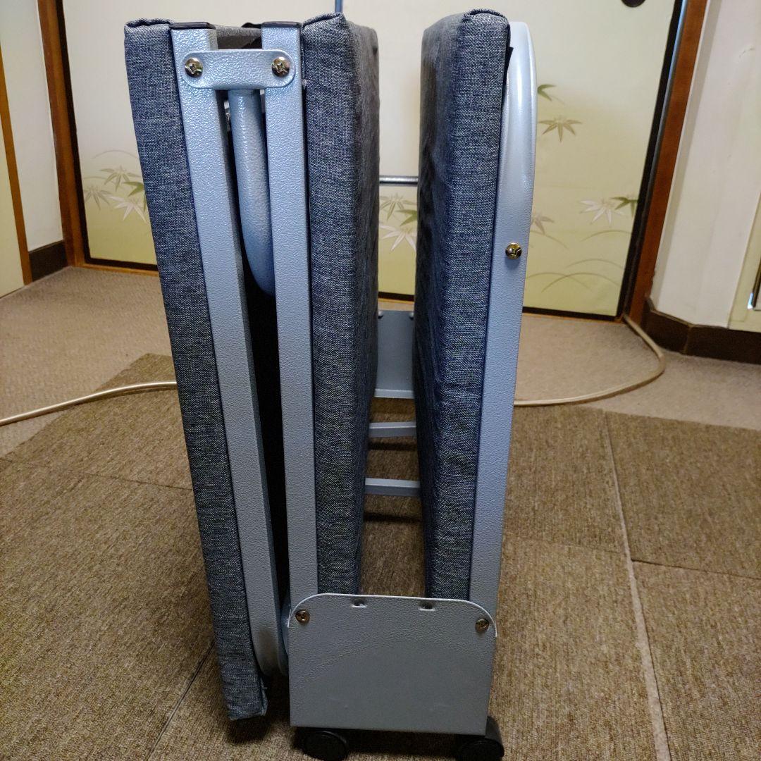 Esluve 折りたたみベッド 簡易ベッド スチール製 幅80コンパクト収納可