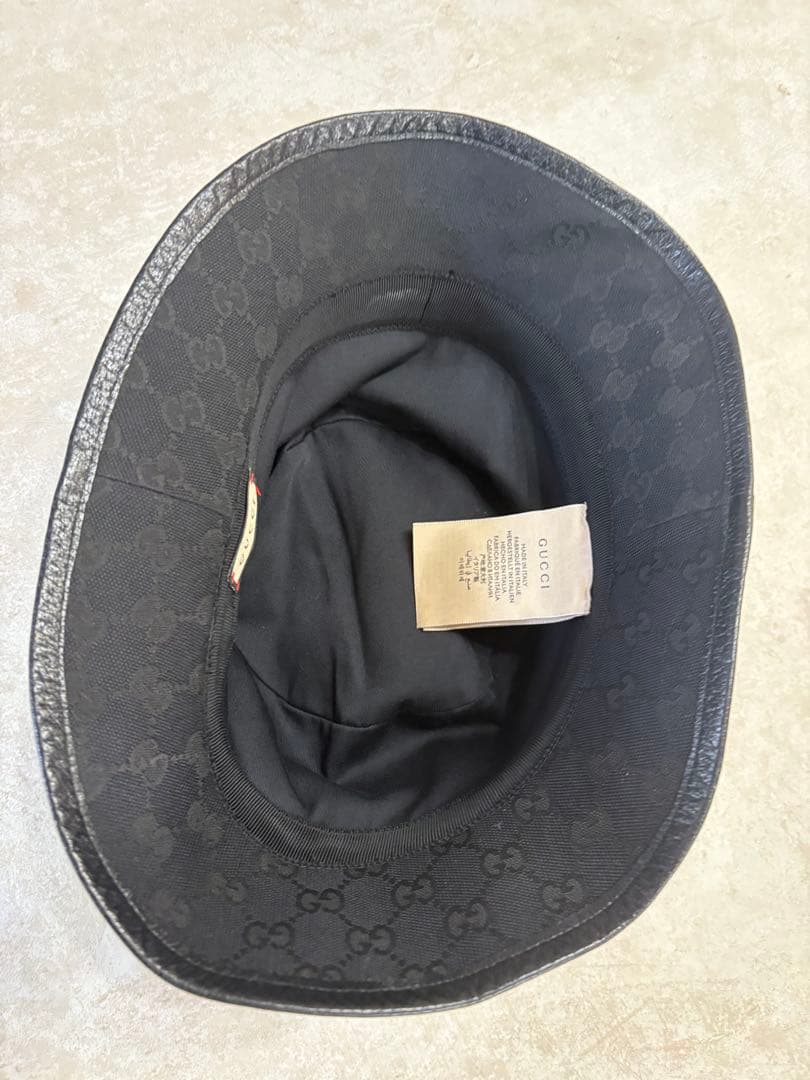 GUCCI バケットハット BLACK L(59cm)