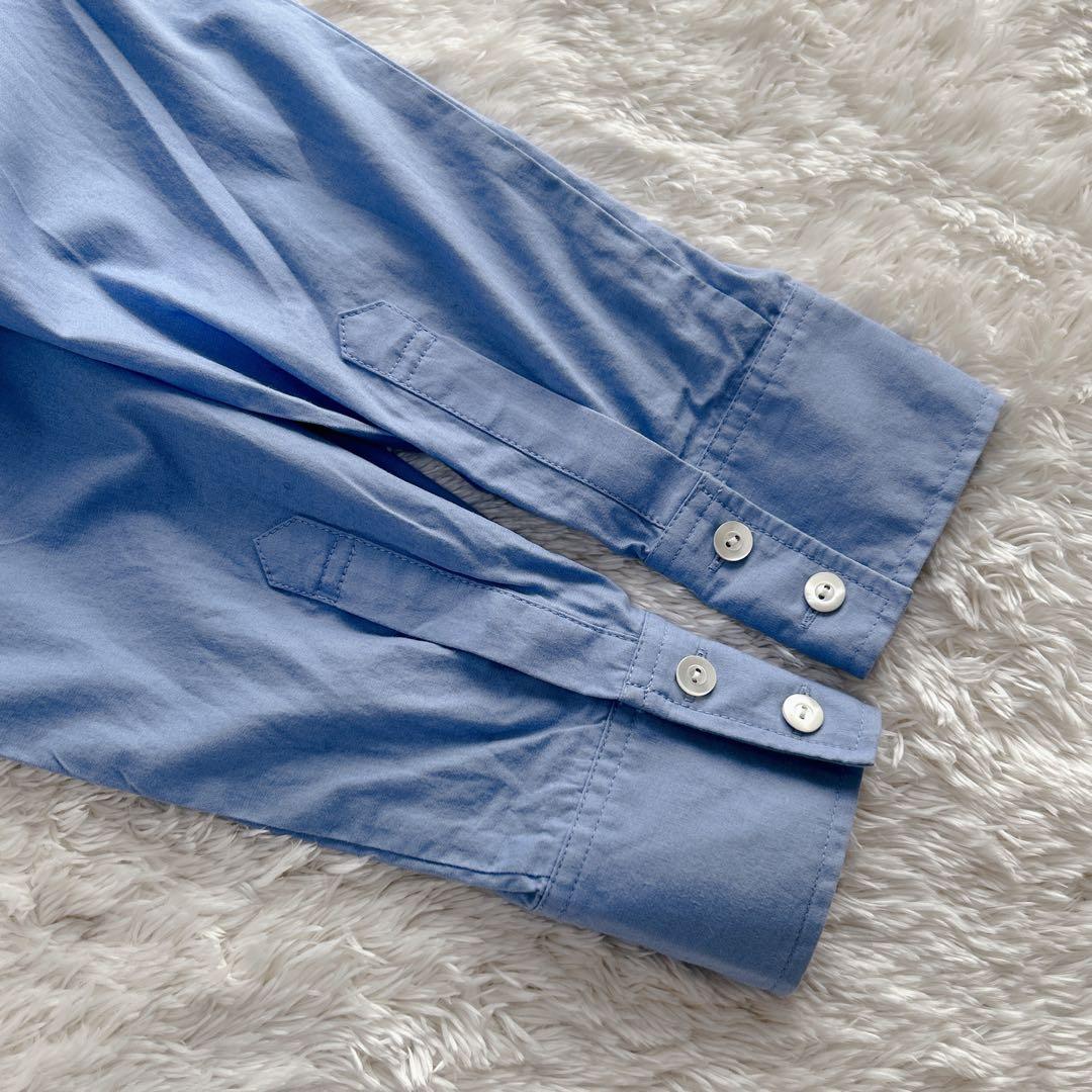 MUVEIL ミュベール バックフリルブラウス サックスブルー 38 M