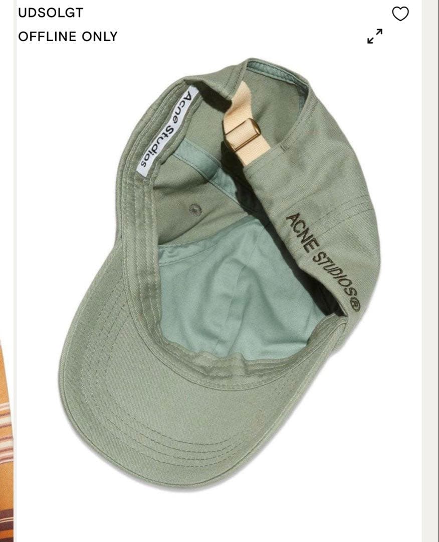 ACNE STUDIOS コットンキャップ FN-UX-HATS000148