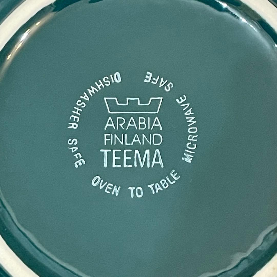 ヴィンテージ　ARABIA アラビア　ティーマ　ボウル　Φ15㎝　ダークグリーン