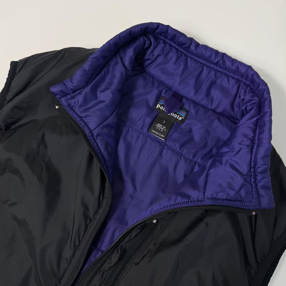 90's patagonia パタゴニア USA製 パフボールベスト ブラック
