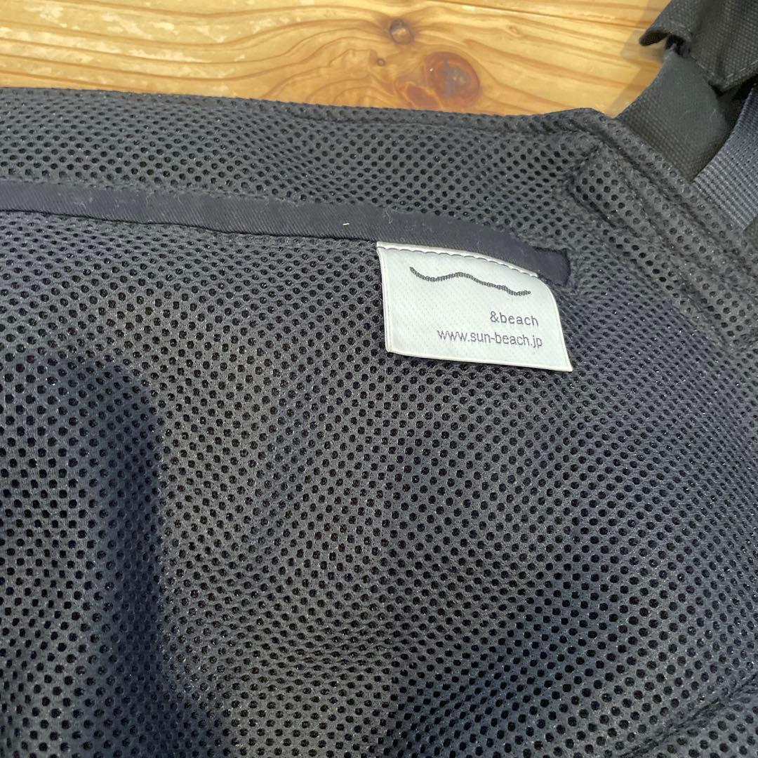 抱っこ紐ブラックsun&beach サン&ビーチ Blackよだれパット付き