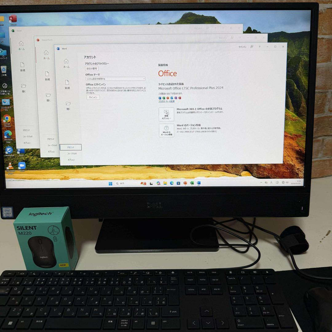 大容量　DELLデスクトップノート PC Webカメラ　Win11 オフィス付き
