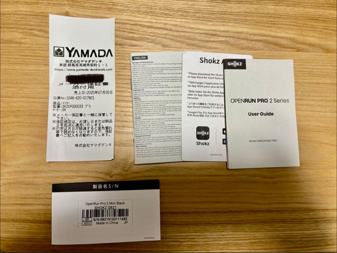 イヤホン openrun pro 2 Mini