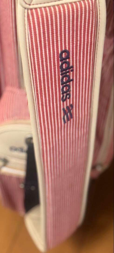 アディダス　キャスター付き　ゴルフ　キャディバック　ヒッコリー生地