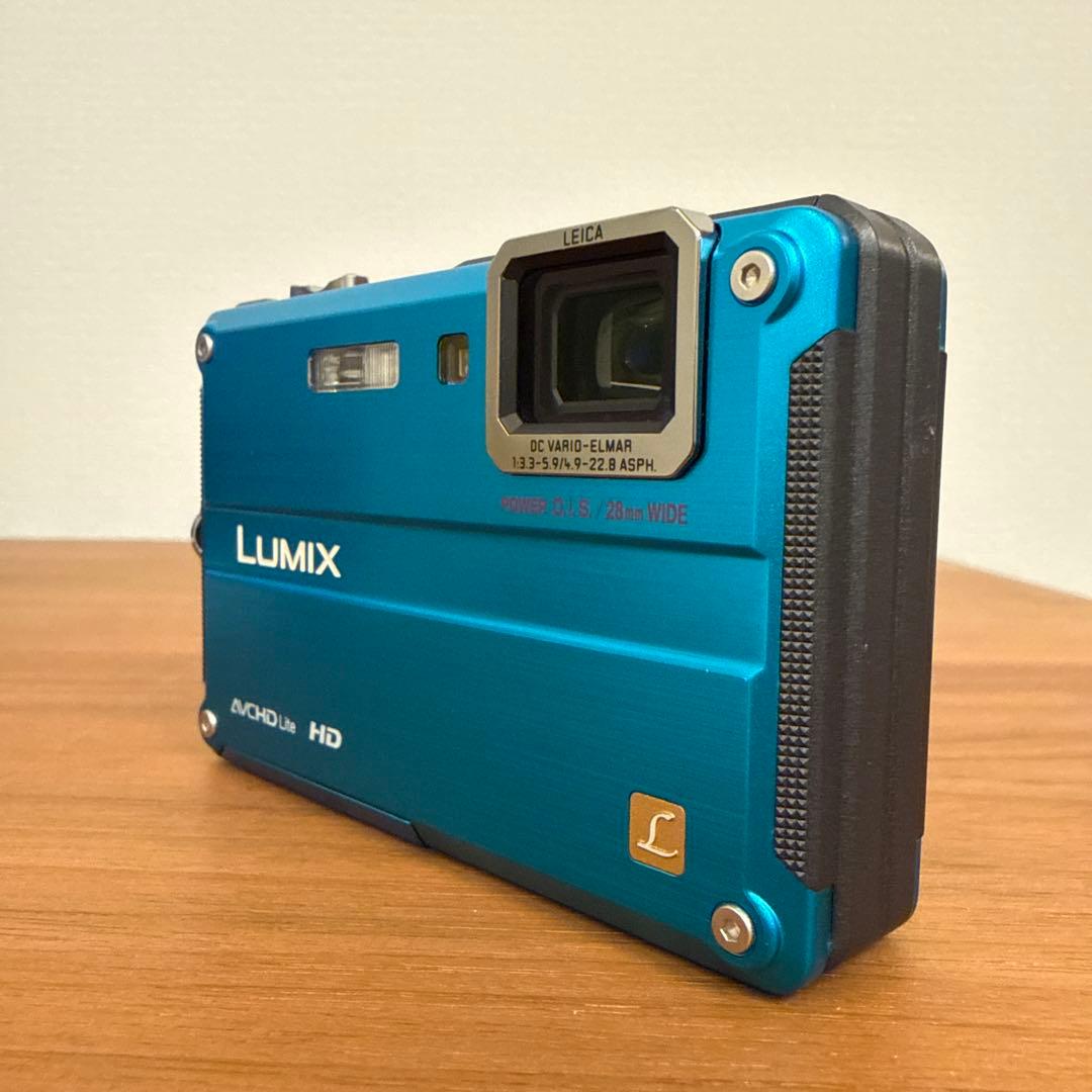 【美品】Panasonic DMC-FT2 ブルー　防水防塵カメラ