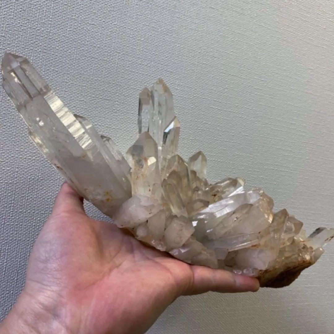 絶品❗️高透明度☆超強いパワー☆マニカラン産ヒマラヤ水晶クラスター☆原石A417