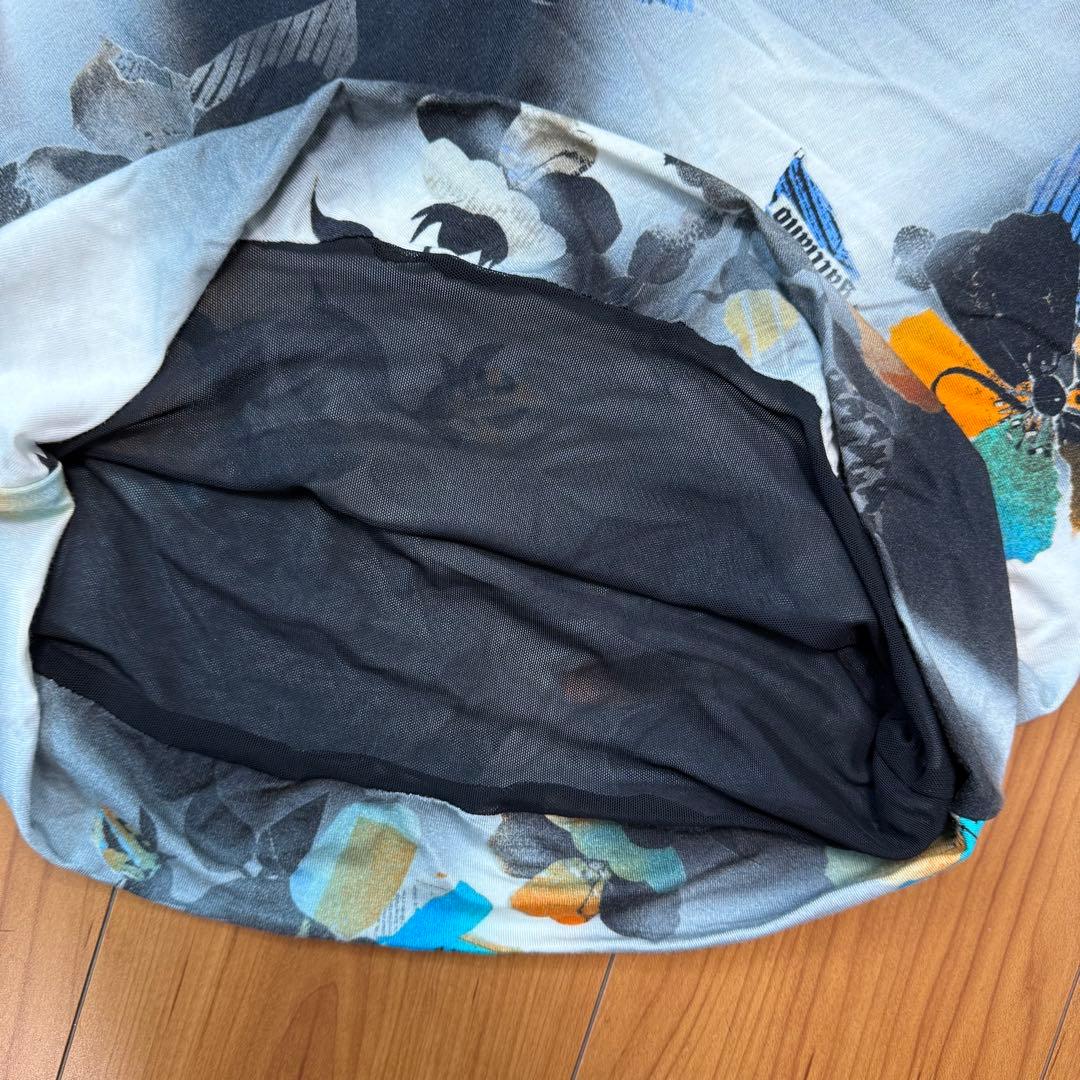 ガリアーノ　galliano キャミソール　ワンピース　プリント　2011