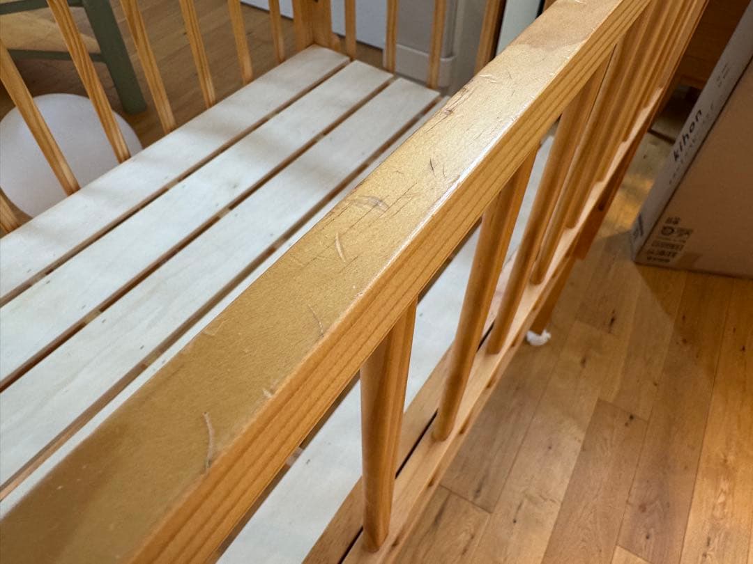 大和屋 yamatoya kihon mini コンパクトベビーベッド 木製