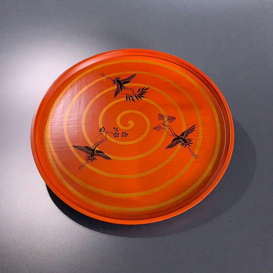 【茶道具】三千家好写　三和盆　川瀬表完　漆塗　R0722