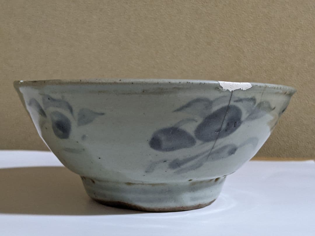 ⭐️安南染付茶盌 古陶磁 茶道具 真作極めて稀 中国古陶磁 古美術骨董品レア物