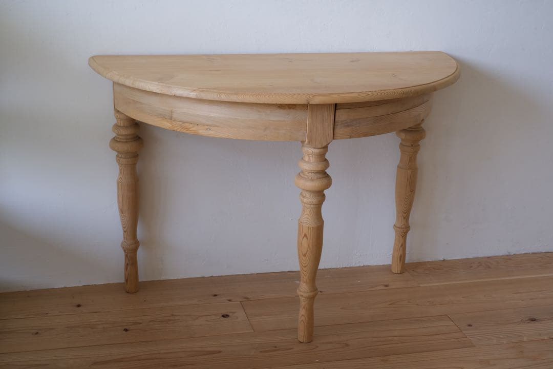 M’s　ヴィンテージ ハーフラウンド テーブル 剥離