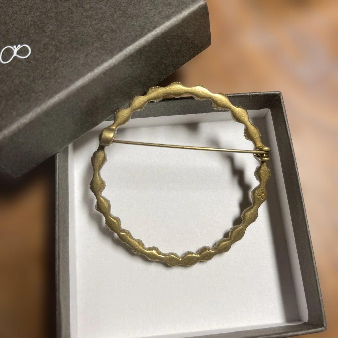 minä perhonen ゴールドブローチ