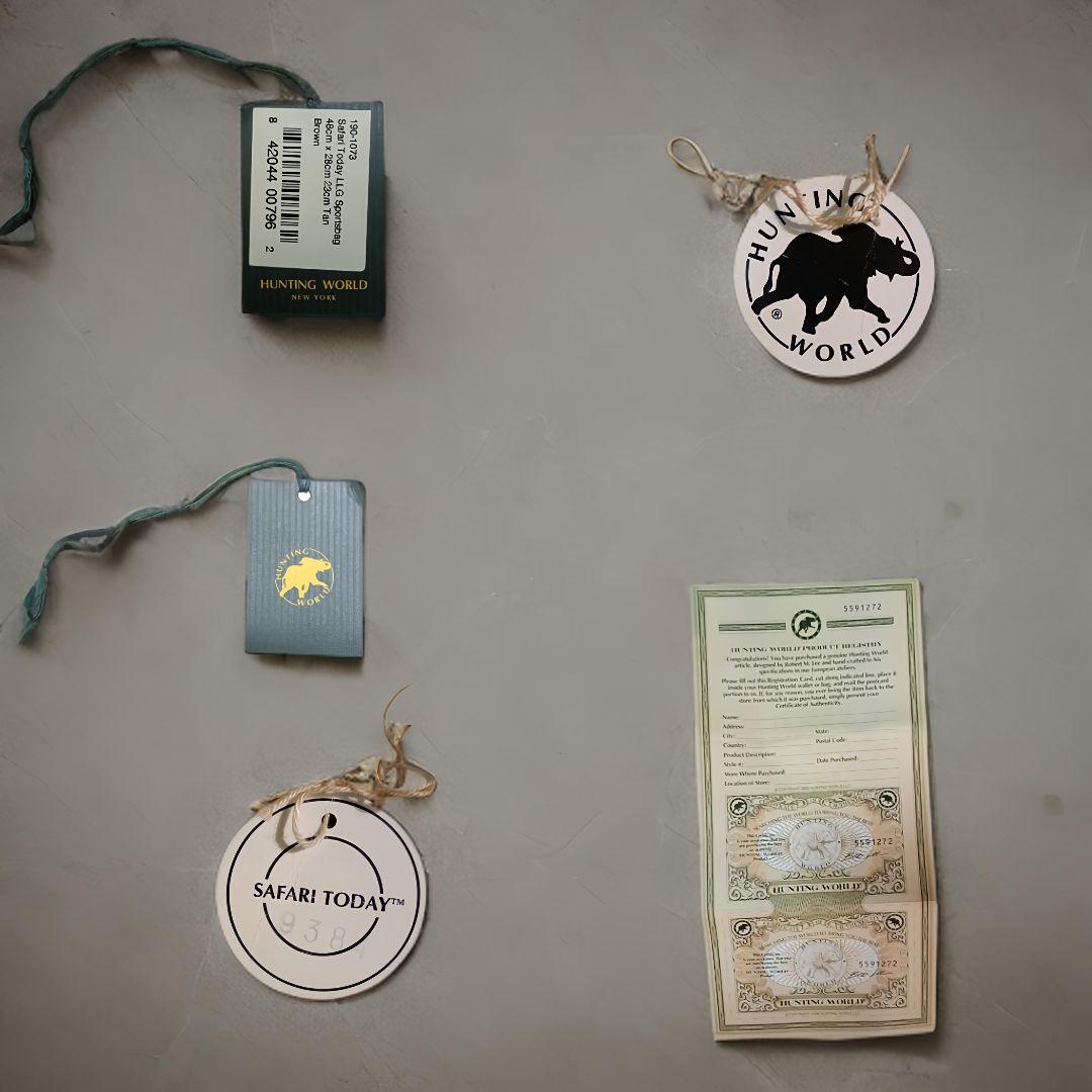 【デッドストック・鑑定書付】ハンティング・ワールド サファリ ボストンバッグ