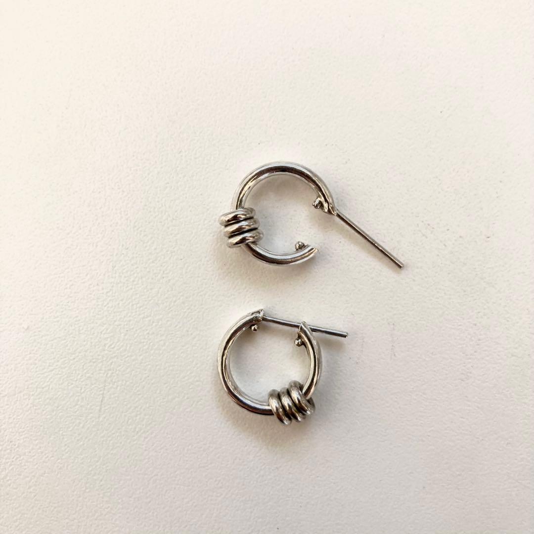 お客片耳ノーブランド　シルバー925 16mm ヤマト着用　登坂着