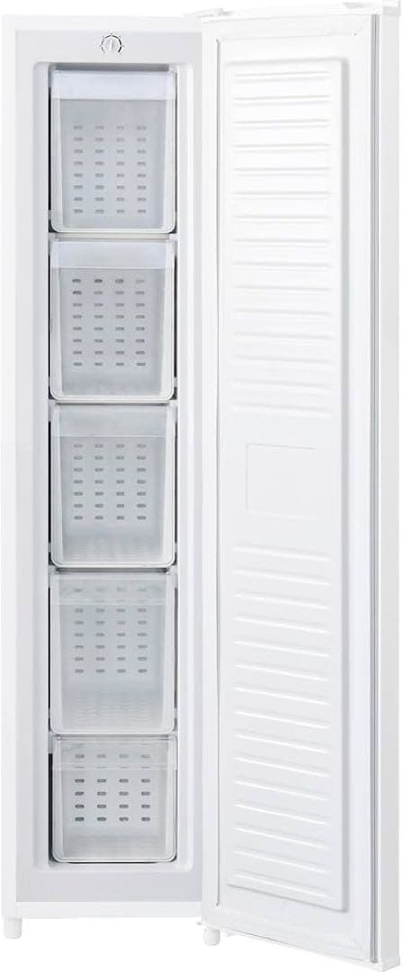 新品未使用箱不良　山善　スリム冷凍庫 90L ホワイト YF－SU90（W）