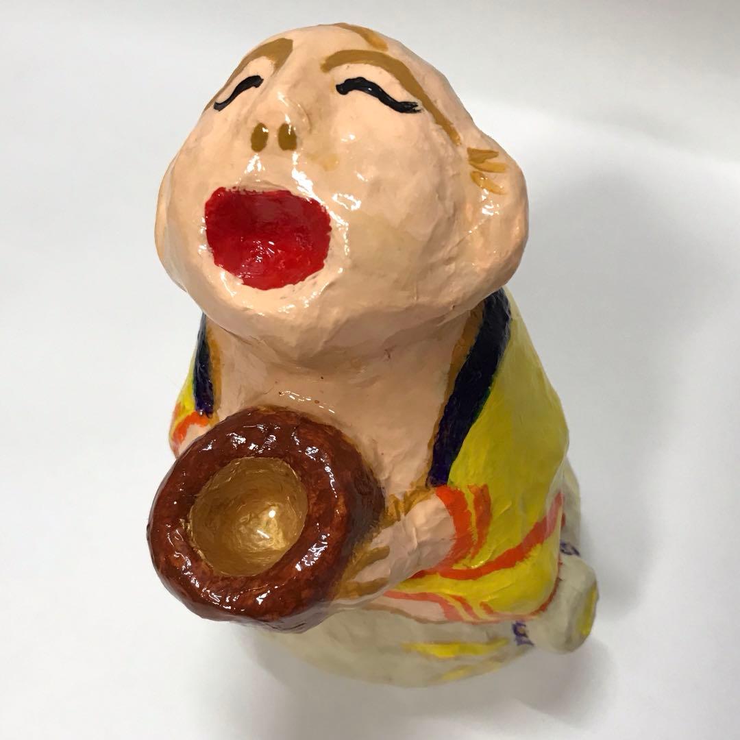 お月見 布袋尊 はりこ工芸　匿名配送 送料無料 限定