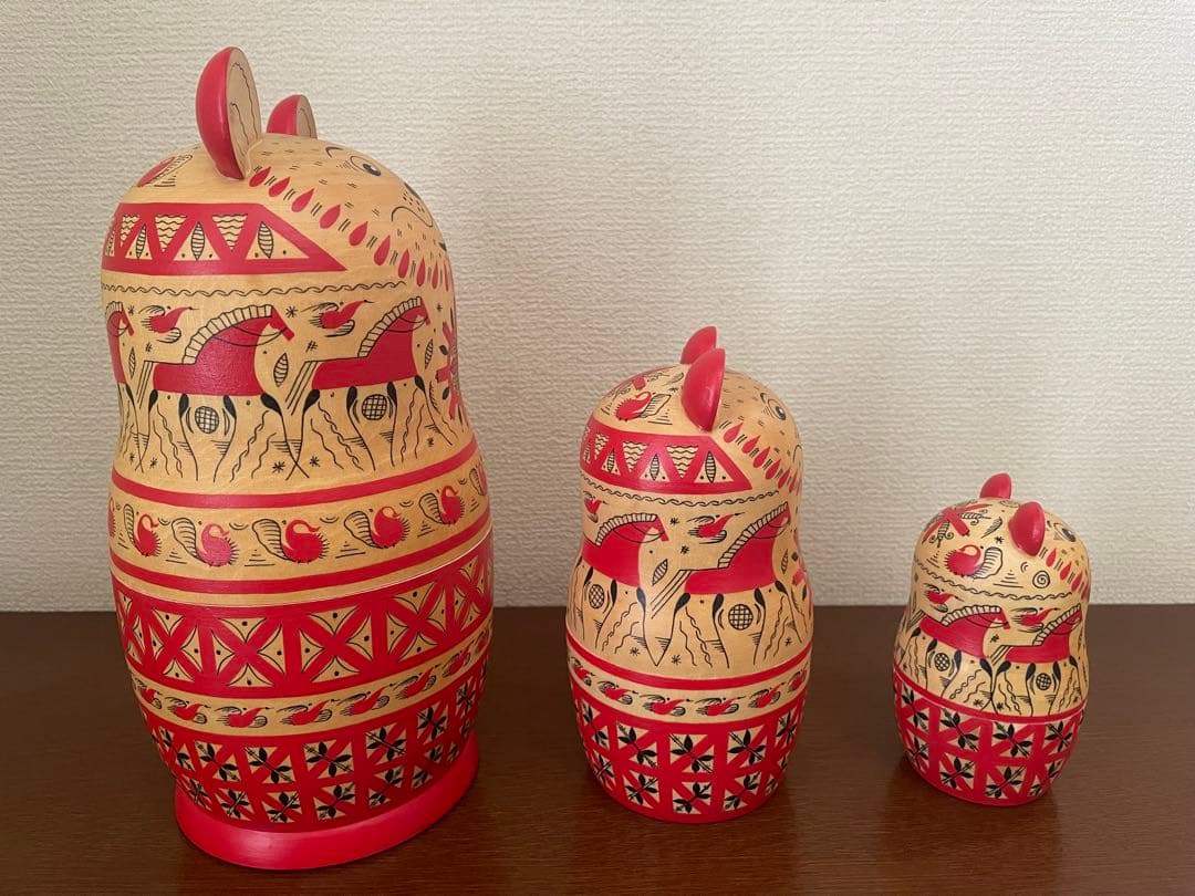 クマのマトリョーシカ 3個セット