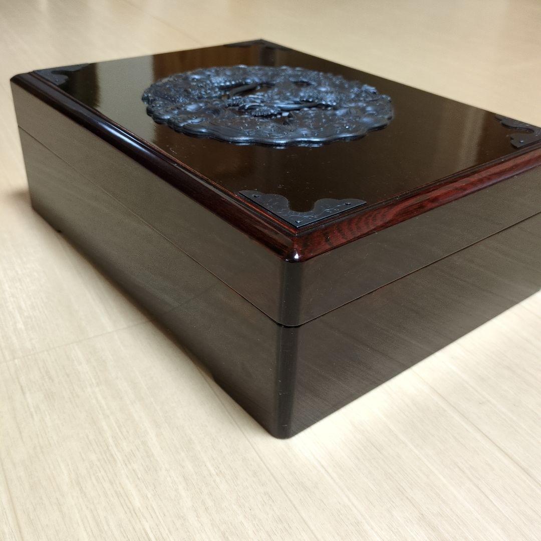 【美品】昭和レトロ 仙台箪笥 文箱 漆塗 書類収納 伝統工芸 国産 A4サイズ