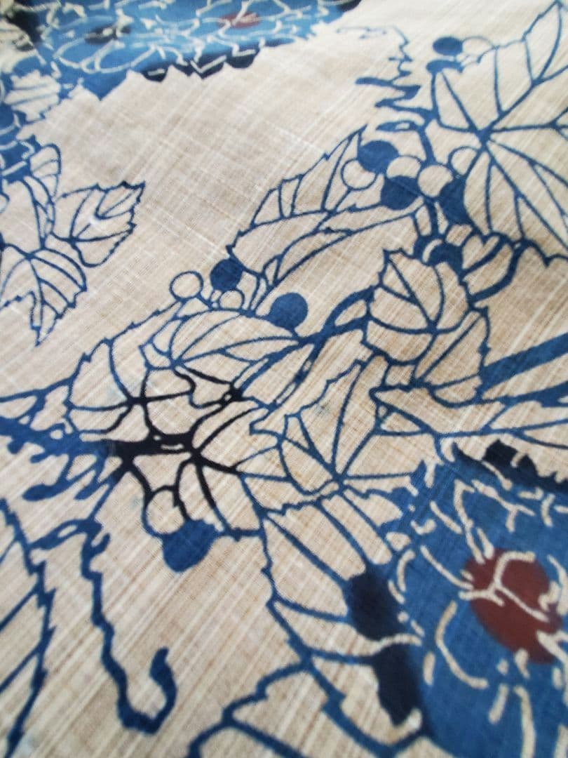 【ちょっと訳あり】【竺仙】【新品】浴衣　奥州小紋　紫陽花