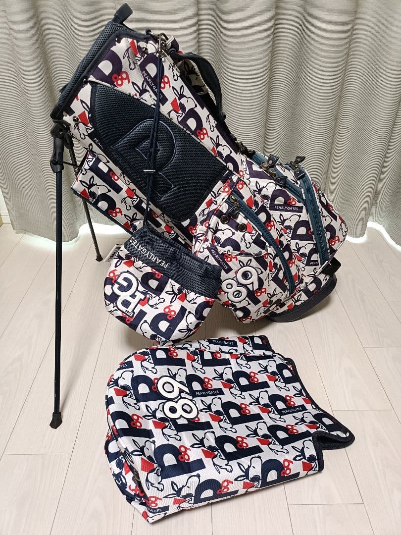 【USED】パーリーゲイツ♪SNOOPY♪キャディバッグ＆アイアンカバー