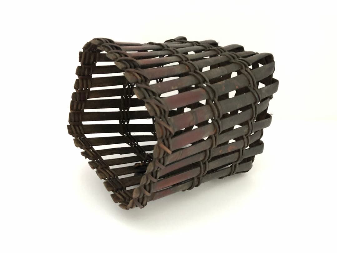 茶道具 唐物 篭 籠 花入 竹良斉極 茶道