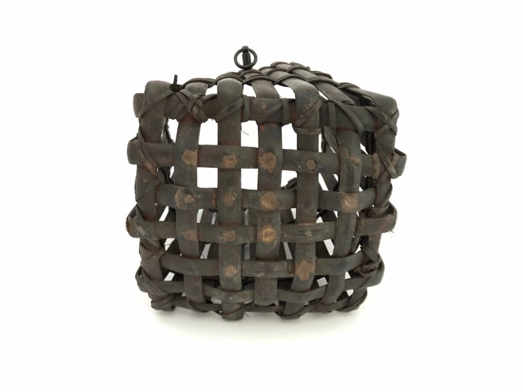 茶道具 唐物 篭 籠 花入 竹良斉極 茶道