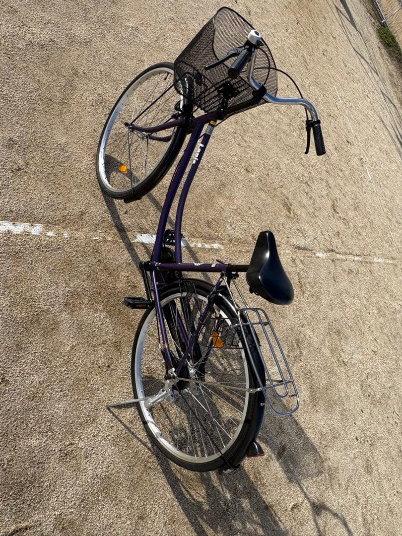 パープルカラー・シンプル・ママチャリ(26㌅)個人配達致します。お引き取りでも可