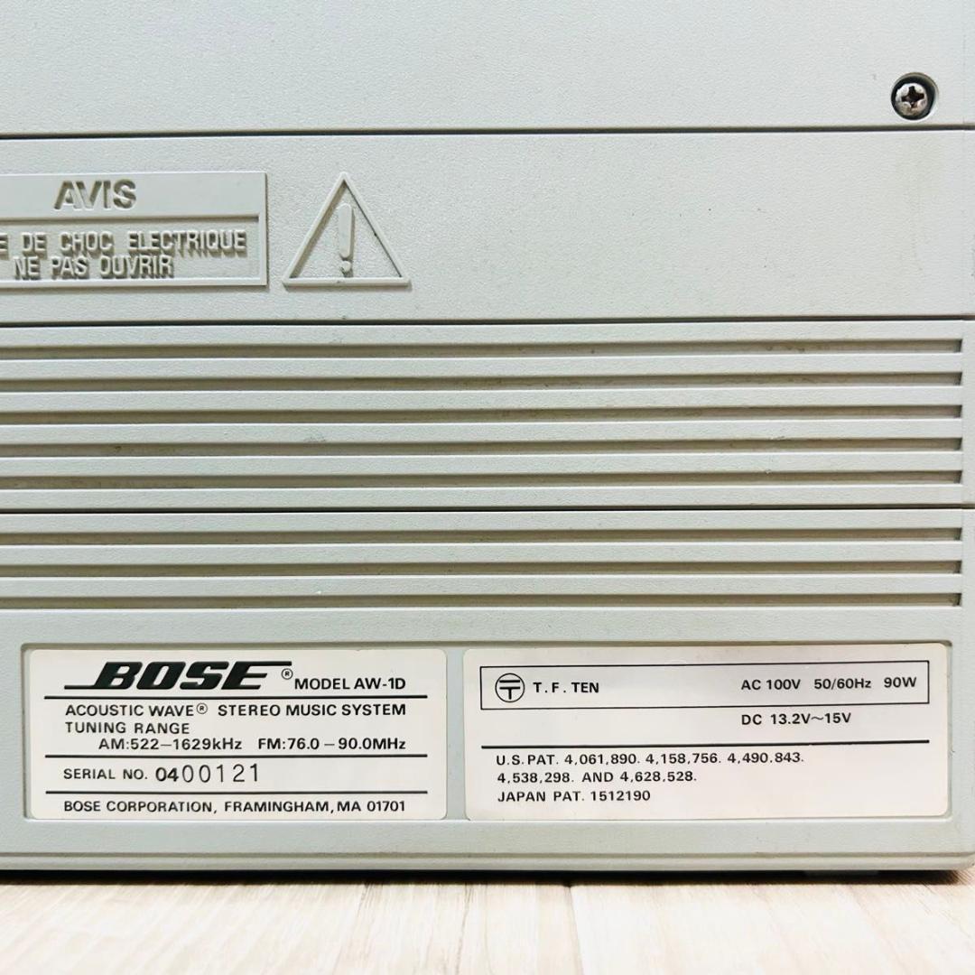 BOSE AW-1D 名機 動作確認済 CDカセット録再OK 美品