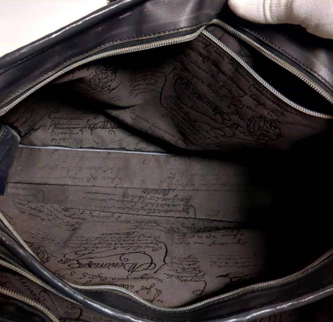 ベルルッティ ビジネスバッグ ドゥジュールダークグレーレザー