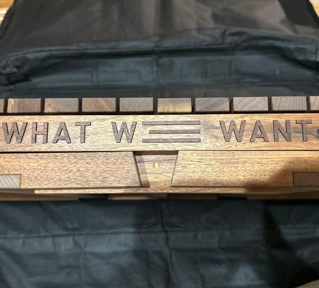 WHAT WE WANT Extention table ウォルナット