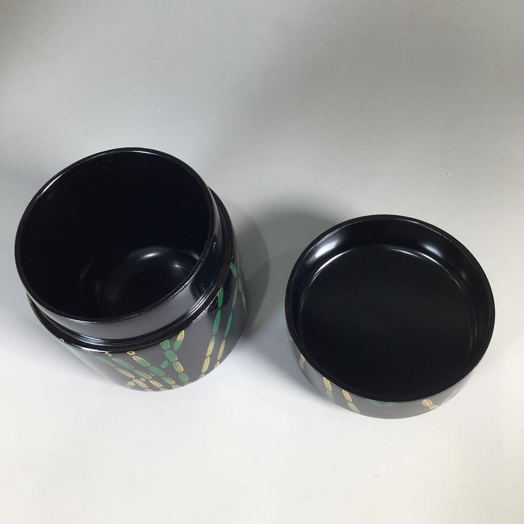 Ｎ４８２　四季棗　『荒井樹芳作』『雪吹　中棗　金輪寺　平棗』　共箱　茶道具