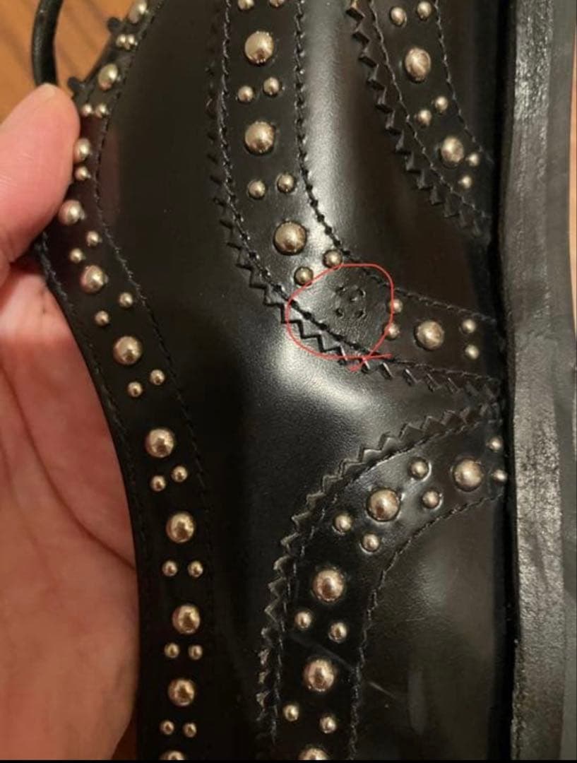 church's チャーチ　スタッズ　37サイズ　靴袋付き