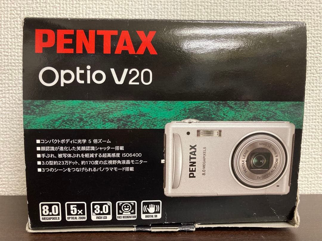 PENTAX Optio V20 コンパクトデジタルカメラ　コンデジ　箱付き