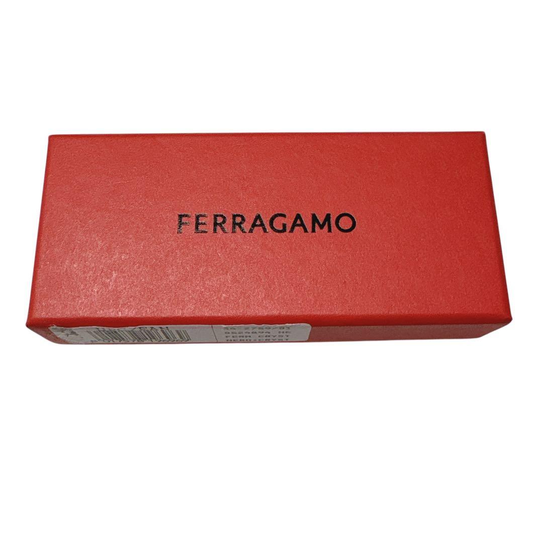 ［極美品］FERRAGAMO フェラガモ　ヘアアクセサリー　バレッタ　ストーン