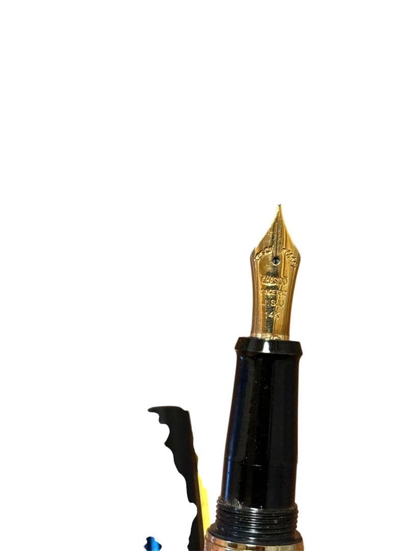 OHASIDO 大橋堂 万年筆 手作り万年筆 14Kペン先 ブラック×ゴールド