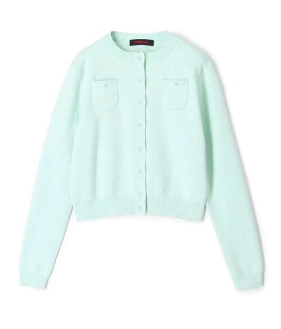 【美品】CABaNカーディガン　サックスブルー