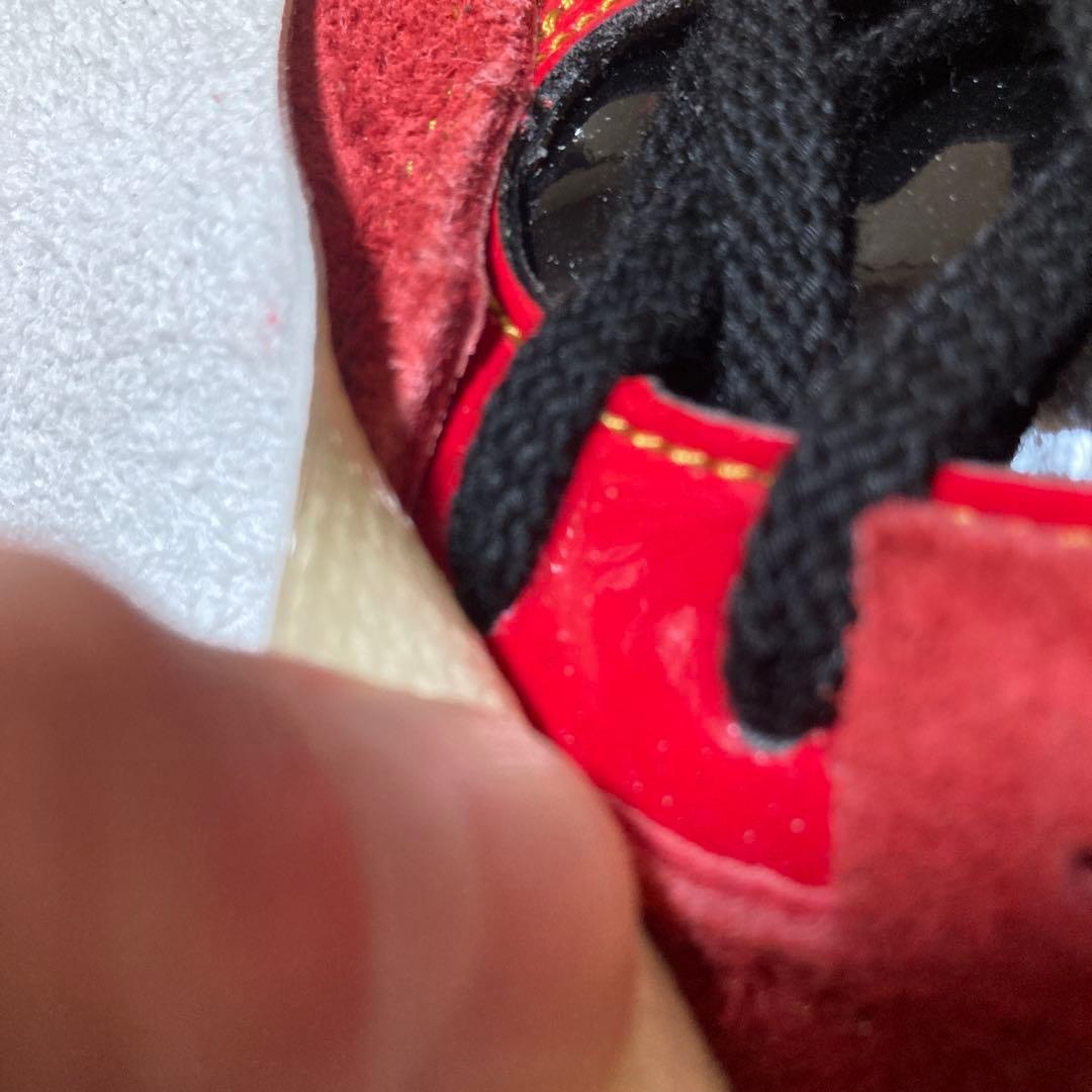 asics ゴールドステージオーダースパイク エナメルレッド/ブラック/ゴールド