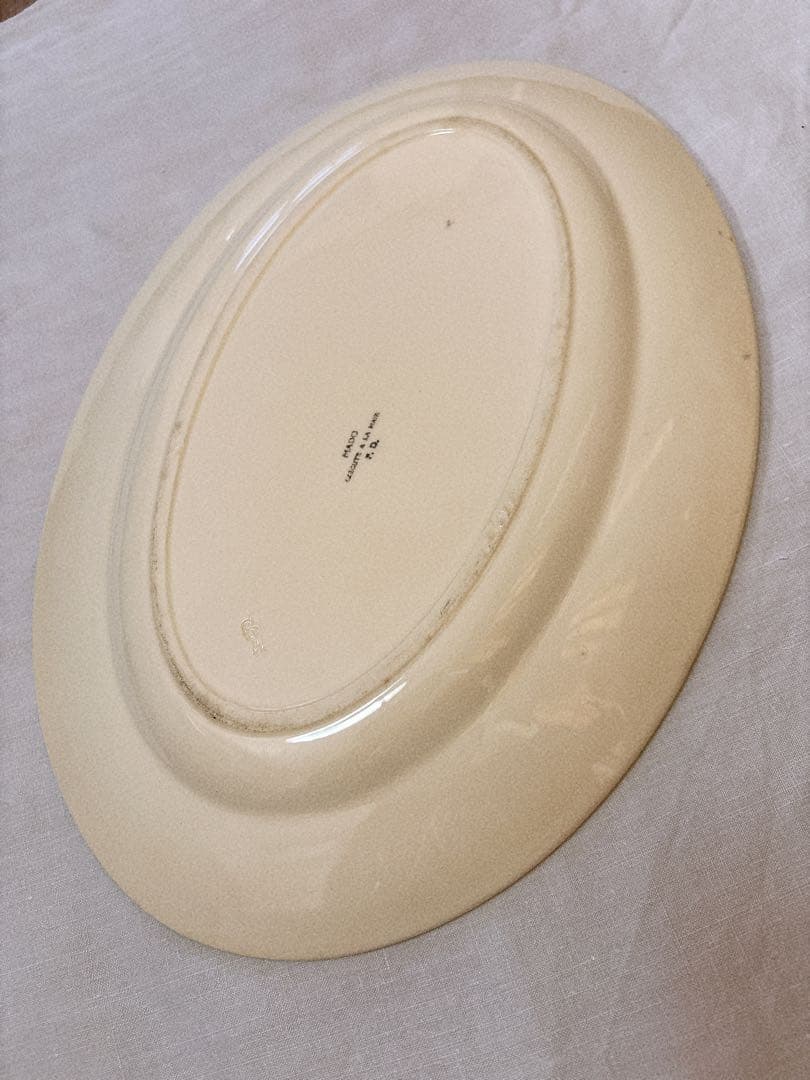 フランスアンティーク　オーバル皿