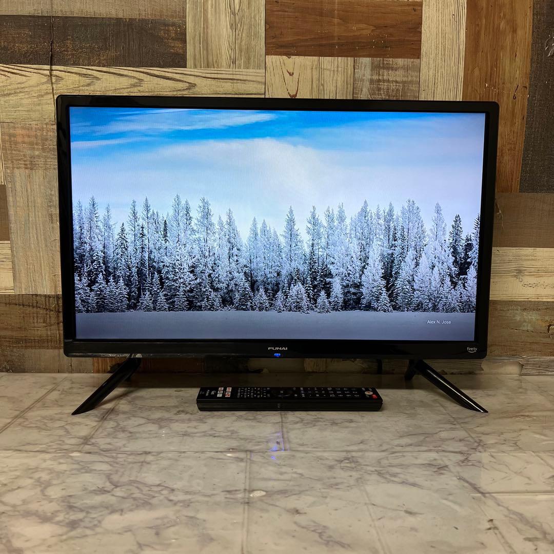 即日受渡❣️全国送料込半年前購入Funai Fire 液晶テレビ24V動画配信満載