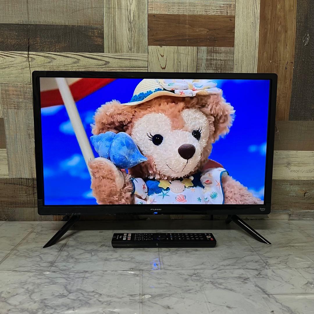 即日受渡❣️全国送料込半年前購入Funai Fire 液晶テレビ24V動画配信満載