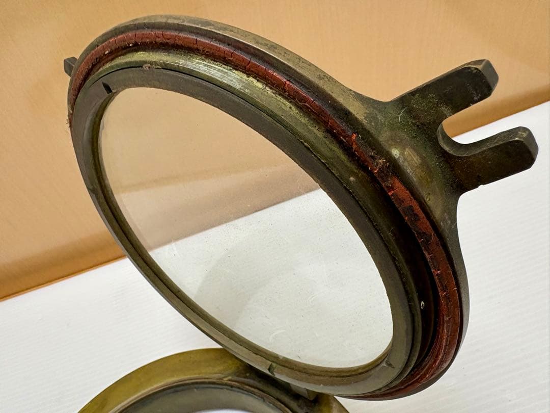 真鍮開閉丸窓 船舶　丸窓 現状出品 詳細不明　ジャンク品